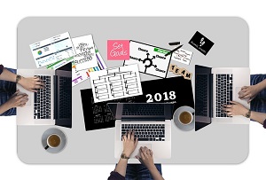 working, process, laptops